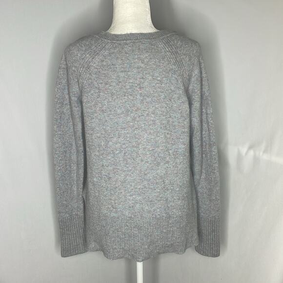 J crew merino wool blue multi color sweater - Picture 5 of 8
